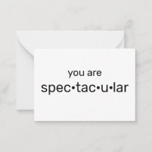 Du är spektakulär, svart coola vit