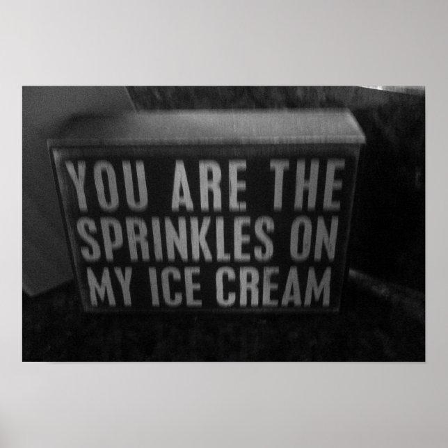 Du är sprinklerna på min glass poster (Framsidan)