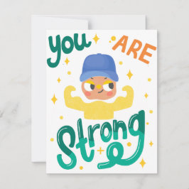 DU ÄR STARK JULKORT