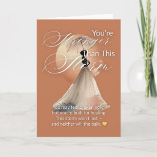 Du Är Starkare Än Den Här Stormen Greeting Card Kort