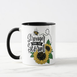 Du är starkare än denna storm. En gående kaffe Mugg