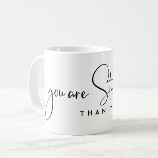 DU ÄR STARKARE ÄN DIN TÄNKA MOTIVERINGSTID KAFFEMUGG