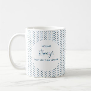 Du är starkare än du Tänka du är Kaffemugg