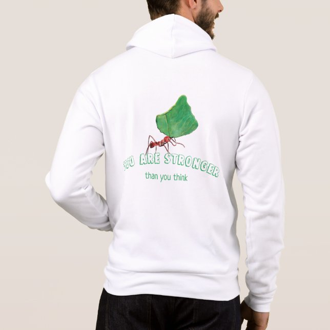 Du är starkare än du tänka t shirt (Baksida)