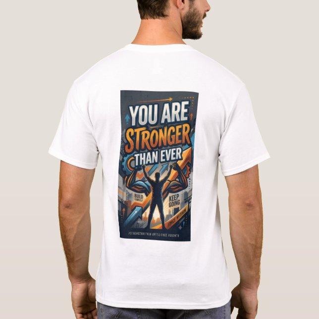 Du Är Starkare Än Någonsin T Shirt (Baksida)