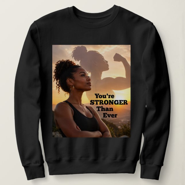 Du Är Starkare Än Någonsin T Shirt (Design framsida)