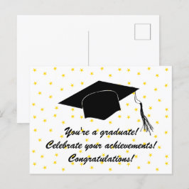 Du är student! Gratulerar till era prestationer! Vykort