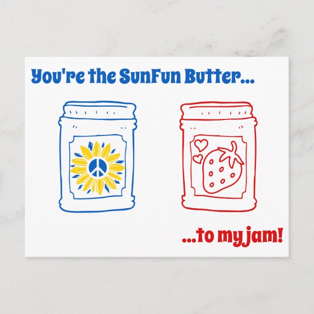 Du är SunFun Butter till min sylt! Vykort (Framsida)
