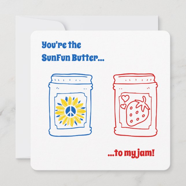 Du är SunFun-smöret till min sylt! Kort (Framsida)