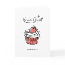 Du är Sweet Cupcoa Valentine Greeting Card