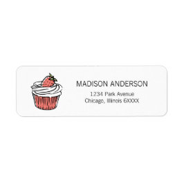 Du är Sweet Cupkaka Valentine-Adressetiketter Returadress Etikett