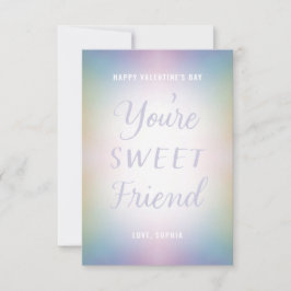 Du är Sweet Friend Pastel Ombre School Valentine Inbjudningar