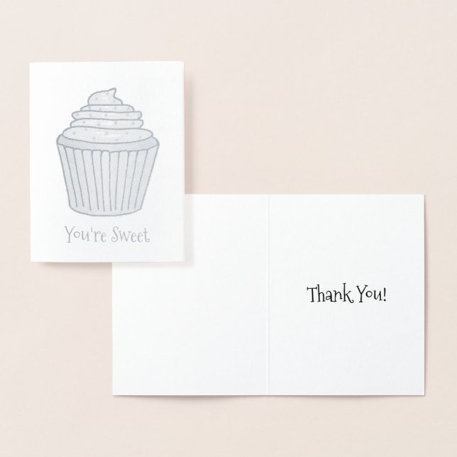 Du är Sweet Tack Tack Frosted Cupcoa Cake Folierat Kort (Display)