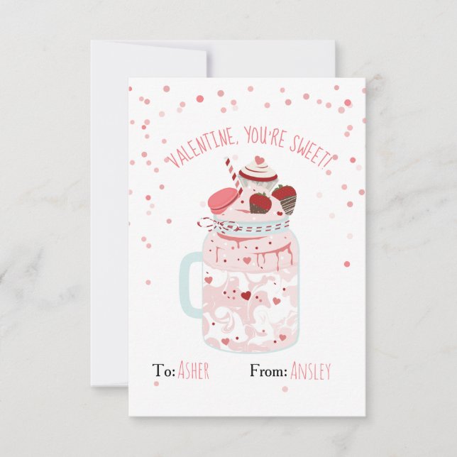 Du är Sweet Valentine Crazy Milkshake (Framsida)