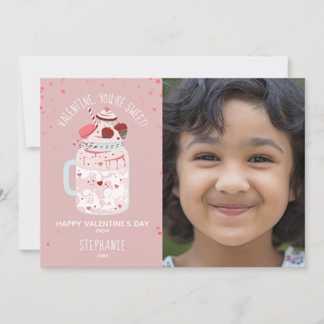 Du är Sweet Valentine Milkshake Photo (Framsida)