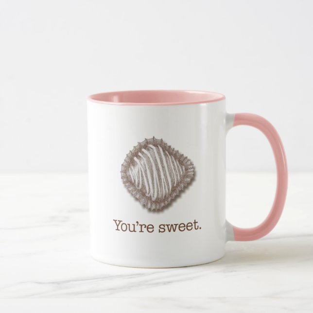 Du är Sweet Valentine Mugg med Chocolate Truffle (Höger)
