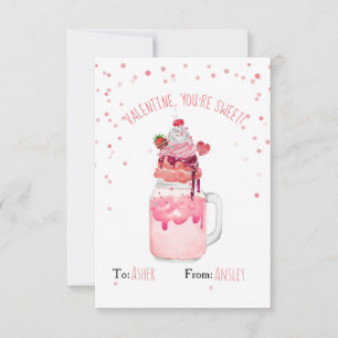 Du är Sweet Valentine Strawberry Crazy Milkshake