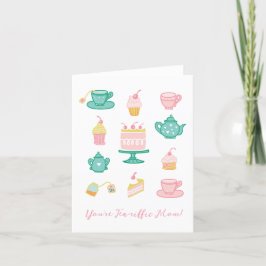 Du är Tea-riffic Mamma Tea Thmet Mors dag Card Tack Kort