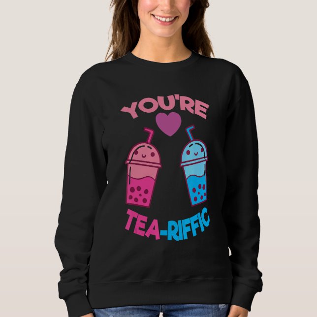 Du är Tea Riffic Pearl Mjölk Bubble Tea Fläkt Boba T Shirt (Framsida)