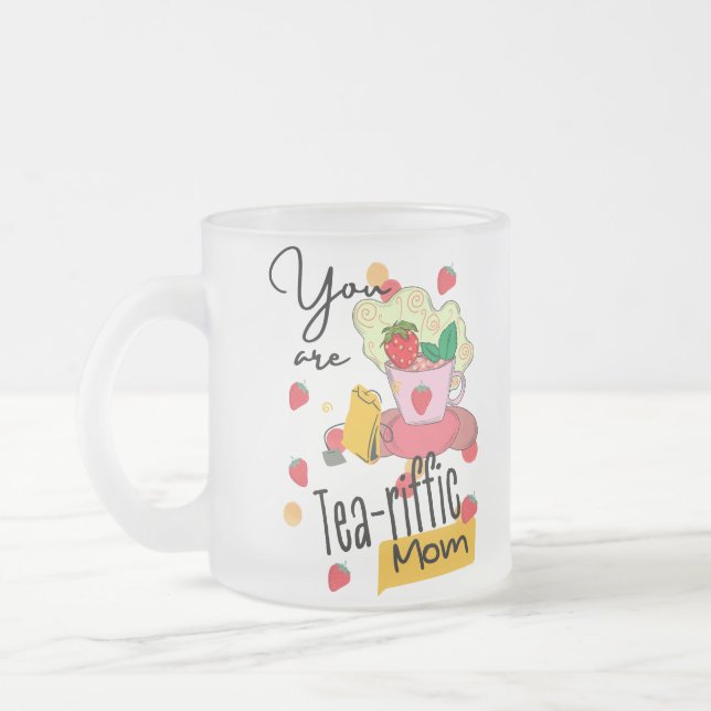 Du är teariffic mamma frostad glasmugg (Vänster)