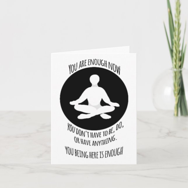 Du är tillräckligt med #9-etikett kort (Framsida)