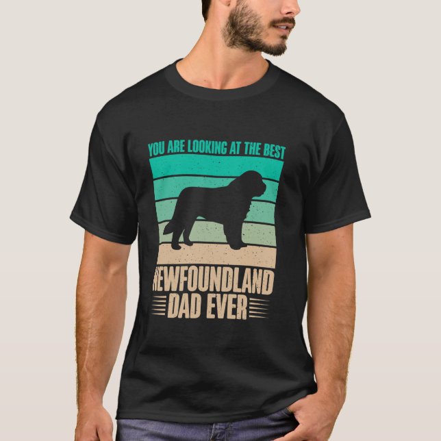 Du är Tittar på Newfoundland Pappa Newfo T Shirt (Framsida)