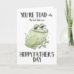 Du är Toad-ally den bästa pappa någonsin Fars dag Kort