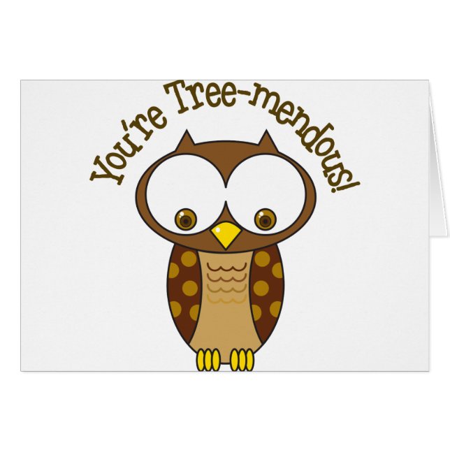 Du är Träd-Mendous Hälsningskort (Framsidan Horizontal)