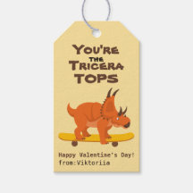 Du är Tricera Toppar-barn, valentines day dinosaur