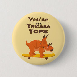 Du är TriceraTops valentines day dinosaur-gåva Knapp