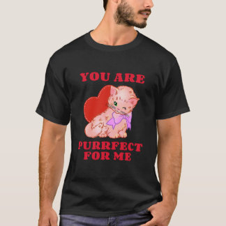 Du är trogen mot mig Cat Funny Valentines day A T Shirt