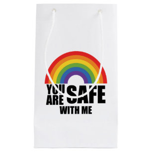 Du är trygg med mig HBTQ regnbågsstolthet 
