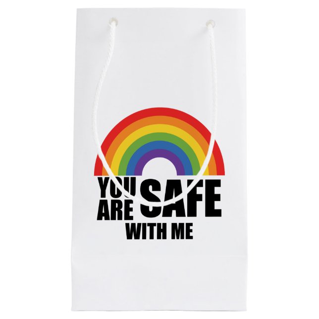 Du är trygg med mig HBTQ regnbågsstolthet  (Framsidan)