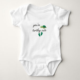 Du är Turtley Cute Pojke eller Girl Baby Gift T Shirt