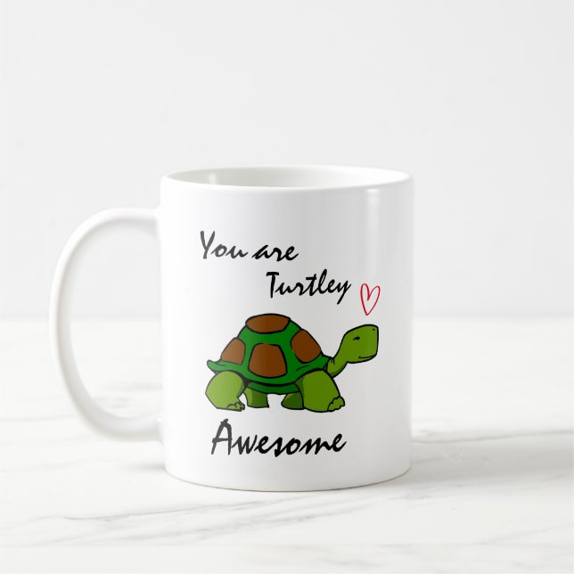 Du är Turtley Fantastisk Kaffemugg (Vänster)