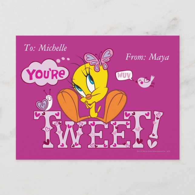 Du är Tweet Vykort (Framsida)