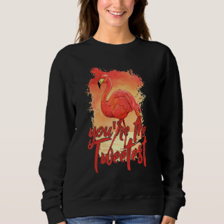 Du är Tweetest Rosa Flamingo Beach Bird 3 T Shirt