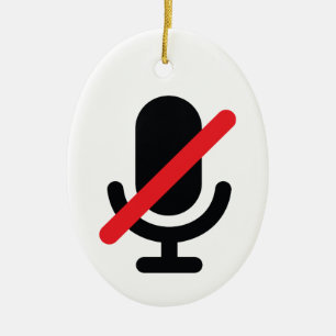 Du är tyst. mikrofonens ornament