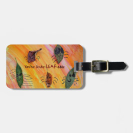 Du är UnbeLEAFable - Kids Art för CHOC Bagagebricka
