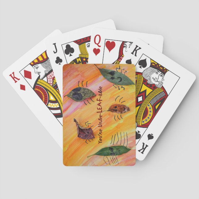 Du är UnbeLEAFable - Kids Art för CHOC Casinokort (Baksidan)