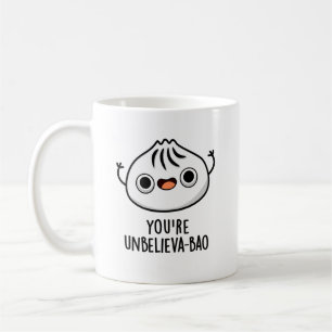Du är Unbelieva-bao Funny Dimsum Bao Pun Kaffemugg