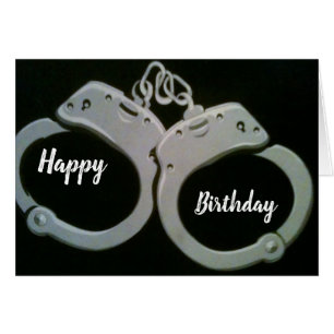 ****DU ÄR UNDER ARREST*** VUXEN "BIRTHDAY" HUMOR HÄLSNINGSKORT