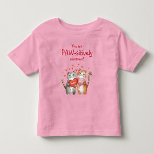 Du är underbart fantastisk röd och rosa katt t shirt