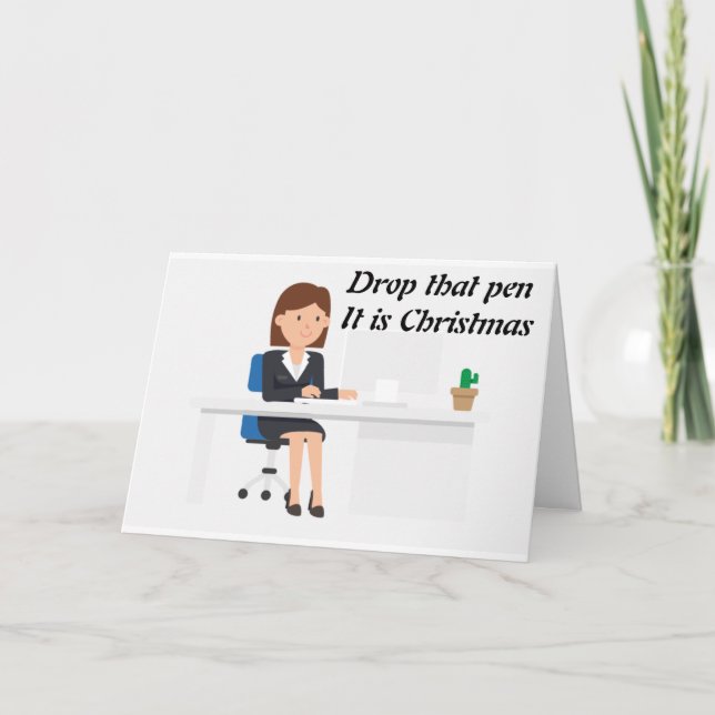DU ÄR UPPSKATTAD ARBETSRELATERAD CHRISTMAS KORT (Framsida)