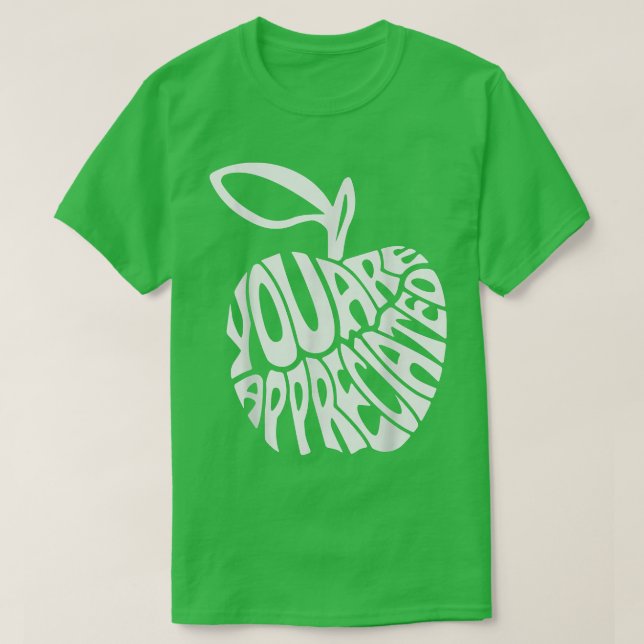 Du är uppskattad lärarkängregat t shirt (Design framsida)