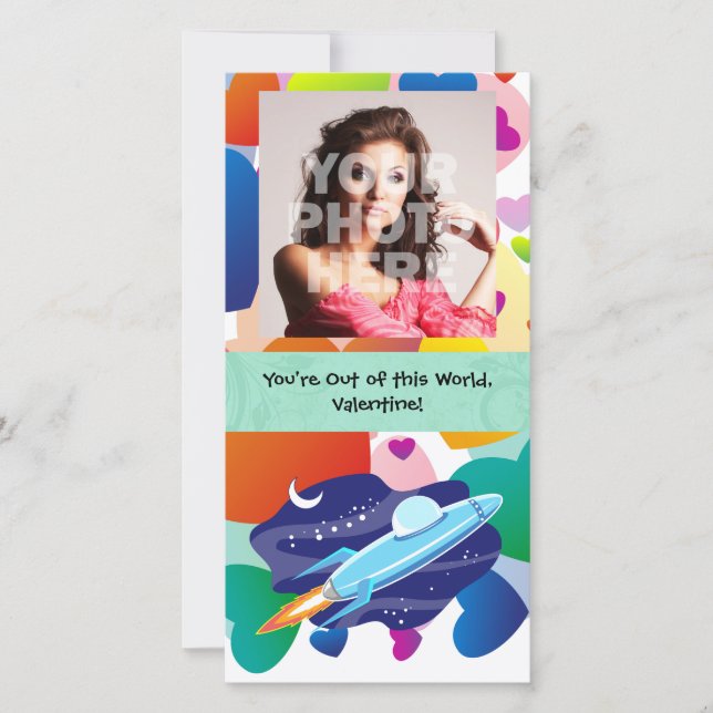 Du är ur den här Alla hjärtans värld Julkort (Framsida)