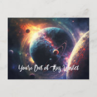 Du är ur denna världen Galaxy Rymd Universum