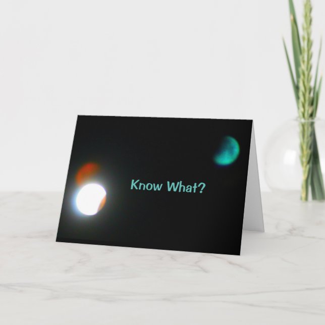 Du är ute i den här världen! kort (Framsida)