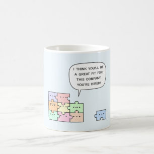 Du är uthyrd! kaffemugg