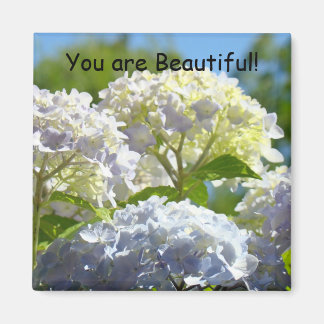 Du är vacker! magnet Solbelysta Hortensia Blommor